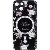 TPU+PC чехол Secret Garden with MagSafe для Apple iPhone 15 (6.1 дюйма) Black