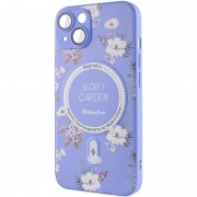 TPU+PC чехол Secret Garden with MagSafe для Apple iPhone 15 (6.1"), Lilac