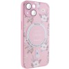 TPU+PC чехол Secret Garden with MagSafe для Apple iPhone 15 (6.1"), Pink