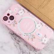 TPU+PC чехол Secret Garden with MagSafe для Apple iPhone 15 (6.1"), Pink