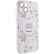 TPU+PC чехол Secret Garden with MagSafe для Apple iPhone 15 (6.1"), White