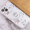 TPU+PC чохол Secret Garden with MagSafe для Apple iPhone 15 (6.1"), White