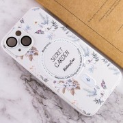 TPU+PC чехол Secret Garden with MagSafe для Apple iPhone 15 (6.1"), White