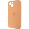 Чехол Silicone Case Full Camera Protective (AA) для Apple iPhone 15 (6.1"), Оранжевый / Cantaloupe