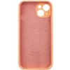 Чехол Silicone Case Full Camera Protective (AA) для Apple iPhone 15 (6.1"), Оранжевый / Cantaloupe