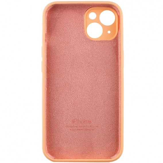 Чохол Silicone Case Full Camera Protective (AA) Apple iPhone 15 (6.1"), Помаранчевий / Cantaloupe