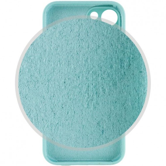 Чехол Silicone Case Full Camera Protective (AA) для Apple iPhone 15 (6.1"), Бирюзовый / Marine Green