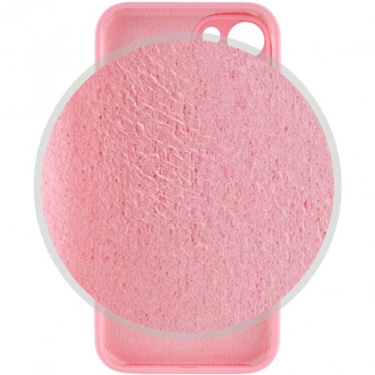 Чехол Silicone Case Full Camera Protective (AA) для Apple iPhone 15 (6.1") Розовый / Light pink - изображение 2