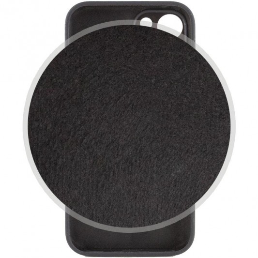 Чехол Silicone Case Full Camera Protective (AA) для Apple iPhone 15 (6.1") Черный / Black - изображение 2