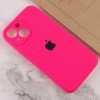 Чехол Silicone Case Full Camera Protective (AA) для Apple iPhone 15 (6.1"), Розовый / Barbie pink