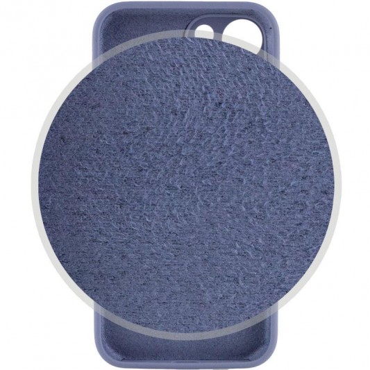 Чехол Silicone Case Full Camera Protective (AA) для Apple iPhone 15 (6.1") Серый / Lavender Gray - изображение 2