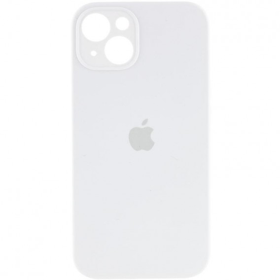 Чехол Silicone Case Full Camera Protective (AA) для Apple iPhone 15 Plus (6.7"), Белый / White