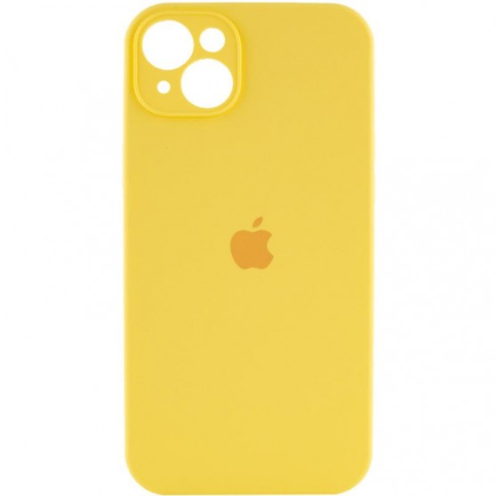 Чехол Silicone Case Full Camera Protective (AA) для Apple iPhone 15 Plus (6.7") Желтый / Yellow
