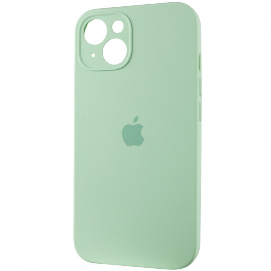 Чехол Silicone Case Full Camera Protective (AA) для Apple iPhone 15 Plus (6.7") Зеленый / Pistachio - изображение 2