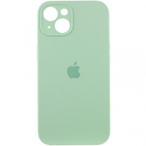 Чохол Silicone Case Full Camera Protective (AA) для Apple iPhone 15 Plus (6.7") Зелений / Pistachio