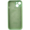 Чехол Silicone Case Full Camera Protective (AA) для Apple iPhone 15 Plus (6.7"), Зеленый / Pistachio