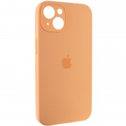 Чехол Silicone Case Full Camera Protective (AA) для Apple iPhone 15 Plus (6.7"), Оранжевый / Cantaloupe