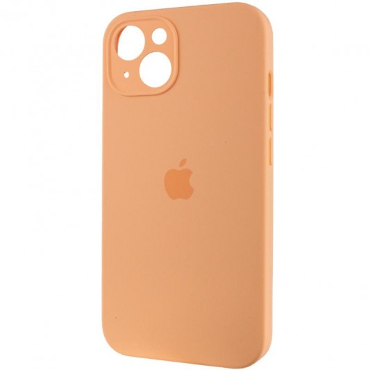 Чехол Silicone Case Full Camera Protective (AA) для Apple iPhone 15 Plus (6.7") Оранжевый / Cantaloupe - изображение 2
