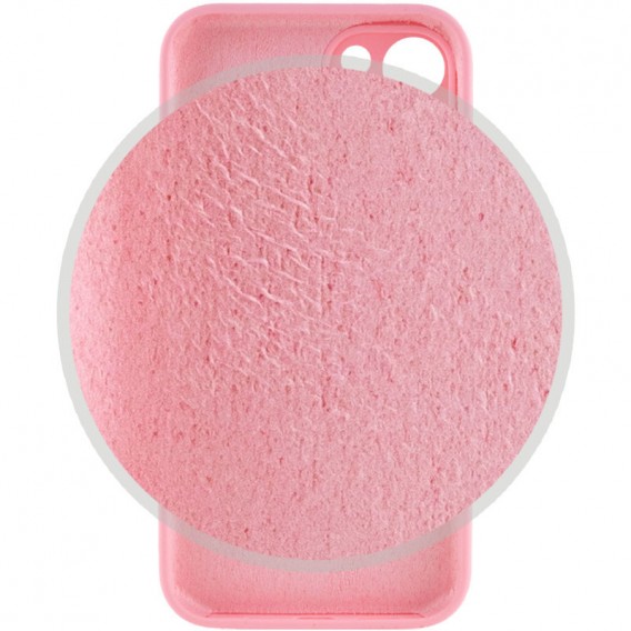 Чехол Silicone Case Full Camera Protective (AA) для Apple iPhone 15 Plus (6.7"), Розовый / Light pink