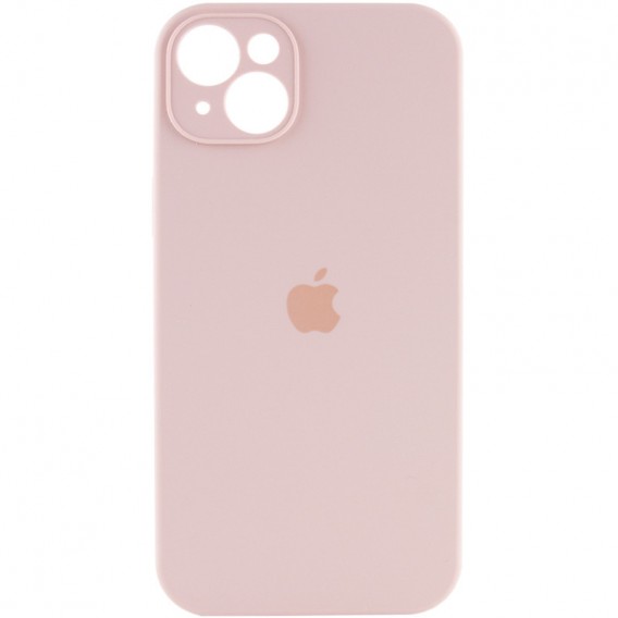 Чехол Silicone Case Full Camera Protective (AA) для Apple iPhone 15 Plus (6.7"), Розовый / Pink Sand