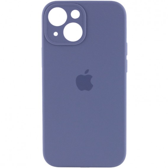 Чехол Silicone Case Full Camera Protective (AA) для Apple iPhone 15 Plus (6.7"), Серый / Lavender Gray