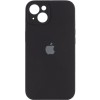 Чехол Silicone Case Full Camera Protective (AA) для Apple iPhone 15 Plus (6.7 дюйма) Черный / Black