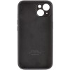 Чехол Silicone Case Full Camera Protective (AA) для Apple iPhone 15 Plus (6.7 дюйма) Черный / Black