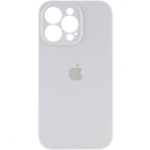 Чохол Silicone Case Full Camera Protective (AA) Apple iPhone 15 Pro (6.1"), Білий / White