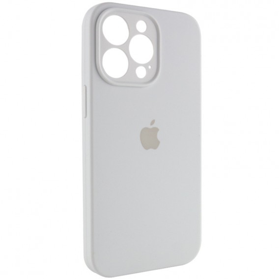 Чохол Silicone Case Full Camera Protective (AA) Apple iPhone 15 Pro (6.1"), Білий / White