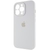 Чохол Silicone Case Full Camera Protective (AA) Apple iPhone 15 Pro (6.1"), Білий / White