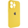 Чехол Silicone Case Full Camera Protective (AA) для Apple iPhone 15 Pro (6.1"), Желтый / Yellow