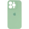 Чехол Silicone Case Full Camera Protective (AA) для Apple iPhone 15 Pro (6.1"), Зеленый / Pistachio
