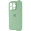 Чехол Silicone Case Full Camera Protective (AA) для Apple iPhone 15 Pro (6.1"), Зеленый / Pistachio