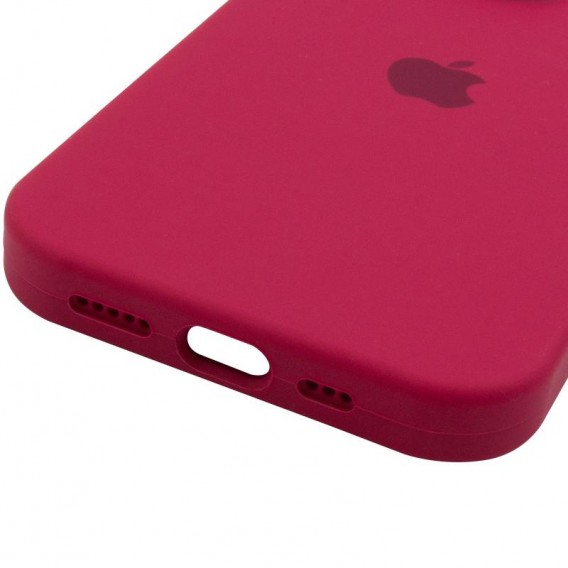 Чехол для iPhone 15 Pro Silicone Case Full Protective (Rose Red)