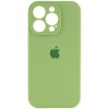 Чехол Silicone Case Full Camera Protective (AA) для Apple iPhone 15 Pro (6.1"), Мятный / Mint