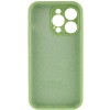 Чехол Silicone Case Full Camera Protective (AA) для Apple iPhone 15 Pro (6.1"), Мятный / Mint