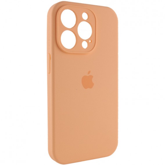 Чохол Silicone Case Full Camera Protective (AA) Apple iPhone 15 Pro (6.1"), Помаранчевий / Cantaloupe