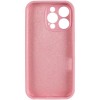 Чохол Silicone Case Full Camera Protective (AA) для Apple iPhone 15 Pro (6.1") Рожевий / Light pink
