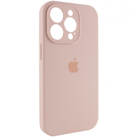 Чехол Silicone Case Full Camera Protective (AA) для Apple iPhone 15 Pro (6.1"), Розовый / Pink Sand