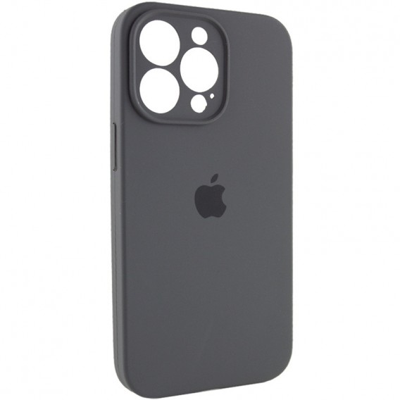 Чохол Silicone Case Full Camera Protective (AA) для Apple iPhone 15 Pro (6.1"), Сірий / Dark Gray