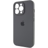 Чохол Silicone Case Full Camera Protective (AA) для Apple iPhone 15 Pro (6.1"), Сірий / Dark Gray