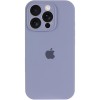 Чехол для iPhone 15 Pro Silicone Case Full Protective (Lavender Gray)