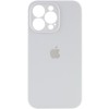 Чехол Silicone Case Full Camera Protective (AA) для Apple iPhone 15 Pro Max (6.7"), Белый / White
