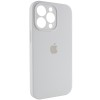 Чехол Silicone Case Full Camera Protective (AA) для Apple iPhone 15 Pro Max (6.7"), Белый / White