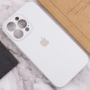 Чехол Silicone Case Full Camera Protective (AA) для Apple iPhone 15 Pro Max (6.7"), Белый / White