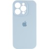 Чехол Silicone Case Full Camera Protective (AA) для Apple iPhone 15 Pro Max (6.7"), Голубой / Sweet Blue