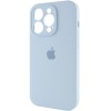 Чехол Silicone Case Full Camera Protective (AA) для Apple iPhone 15 Pro Max (6.7"), Голубой / Sweet Blue