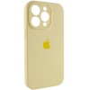 Чехол Silicone Case Full Camera Protective (AA) для Apple iPhone 15 Pro Max (6.7"), Желтый / Mellow Yellow
