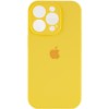 Чехол Silicone Case Full Camera Protective (AA) для Apple iPhone 15 Pro Max (6.7"), Желтый / Yellow