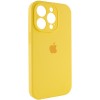 Чехол Silicone Case Full Camera Protective (AA) для Apple iPhone 15 Pro Max (6.7"), Желтый / Yellow